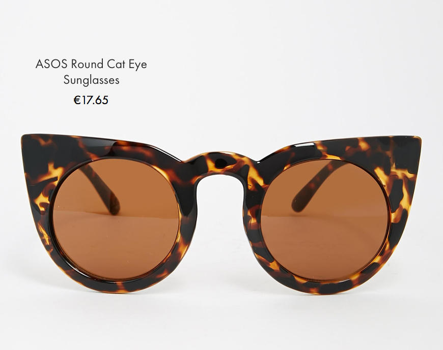 Asos round cat eye sunglasses asos behind my glasses blog giulia de martin low cost sunglasses