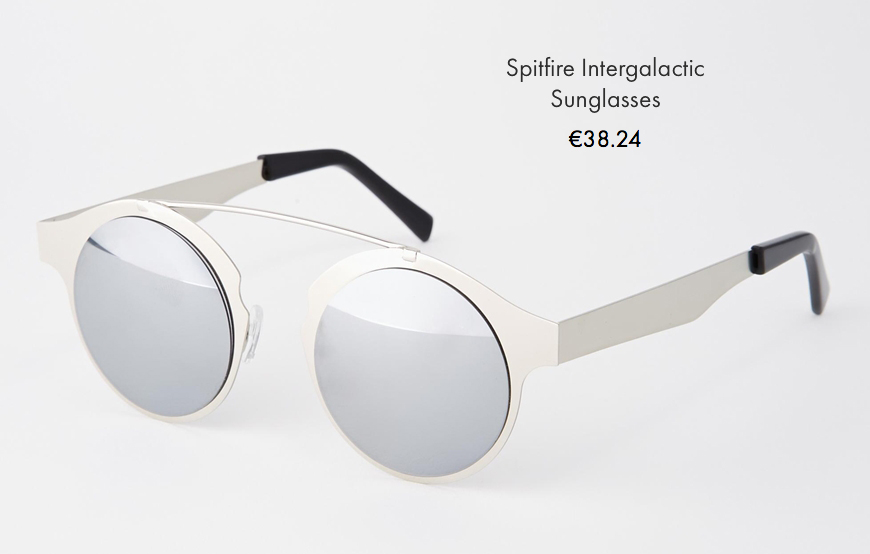 Spitfire intergalactic sunglasses silver mirror lenses asos behind my glasses blog giulia de martin low cost sunglasses