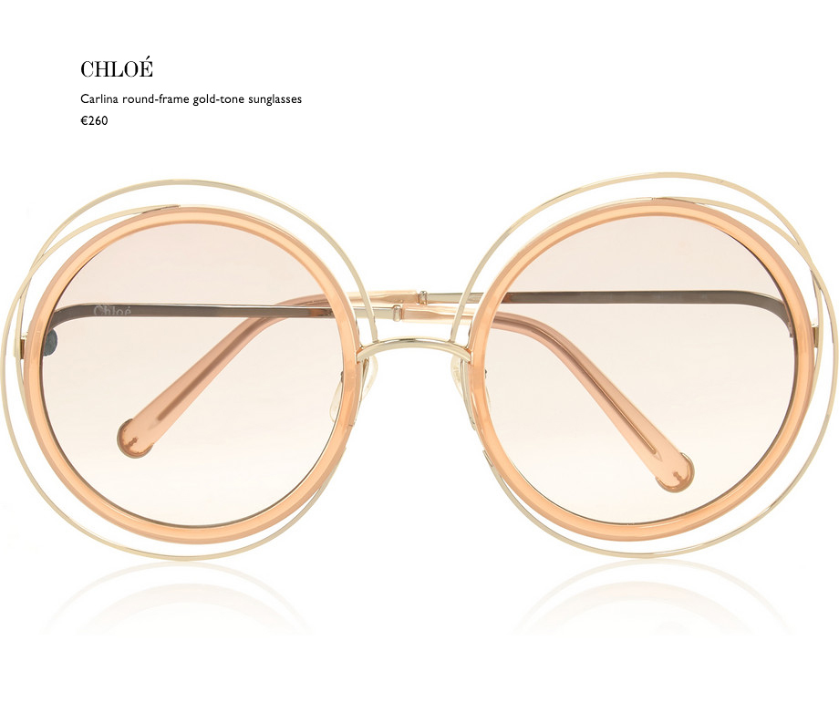 1 chloé carlina round-frame gold-tone sunglasses net a porter eyewear behindmyglasses.com giulia de martin blog