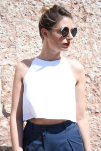Behind My Glasses Fendi Sunglasses Giulia De Martin Cat eye LEI-Occhiali da sole blu-FOG302V1TF07WE-3