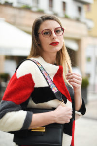 Giulia de martin behind my glasses eyewear blog influencer face a face eyeglasses optical lunettes red rouge Jackie 2 9298m -11