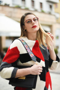 Giulia de martin behind my glasses eyewear blog influencer face a face eyeglasses optical lunettes red rouge Jackie 2 9298m -11