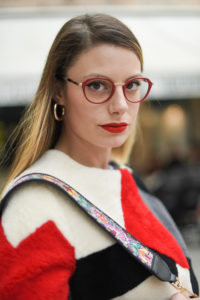 Giulia de martin behind my glasses eyewear blog influencer face a face eyeglasses optical lunettes red rouge Jackie 2 9298m -11