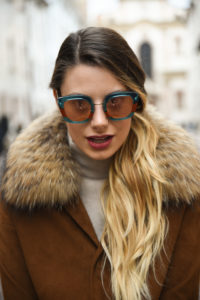 giulia de martin behind my glasses eyewear influencer blogger content creator blog sunglasses eyeglasses face è face paris sunglasses fall winter 2018 frame woman -17