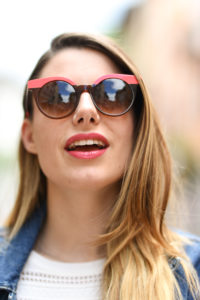 giulia de martin woow sunglasses occhiali da sole frame eyewear pink spring summer 2019 eyewear blog influencer -19