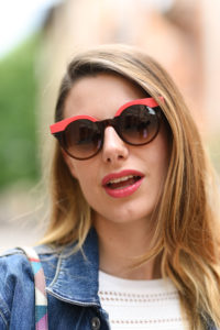 giulia de martin woow sunglasses occhiali da sole frame eyewear pink spring summer 2019 eyewear blog influencer -19