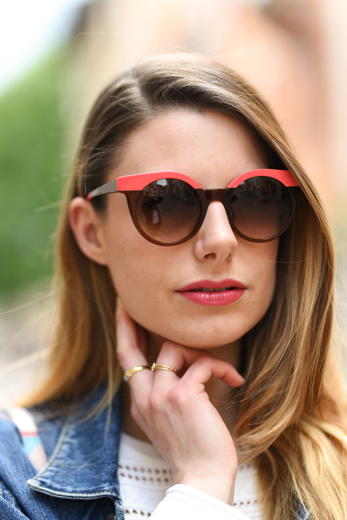 giulia de martin woow sunglasses occhiali da sole frame eyewear pink spring summer 2019 eyewear blog influencer -19