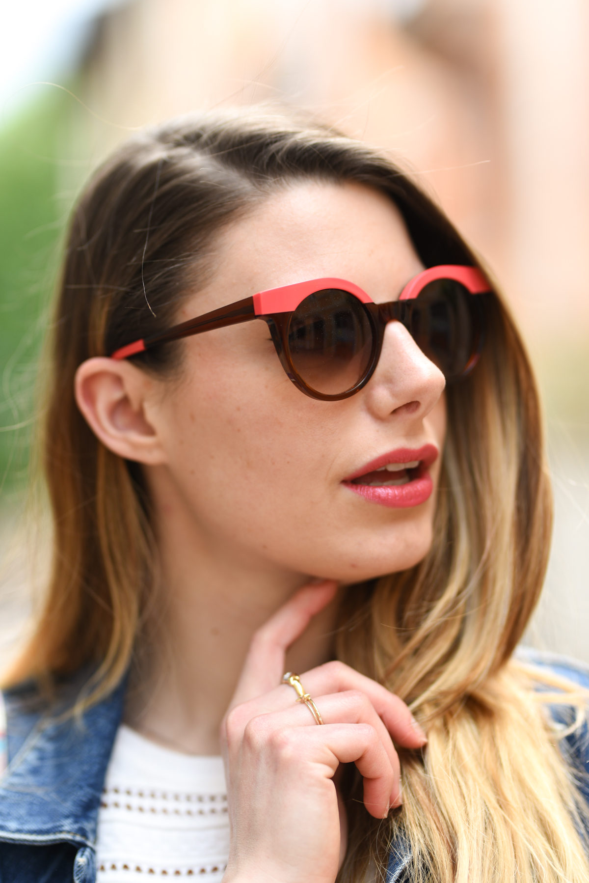 giulia de martin woow sunglasses occhiali da sole frame eyewear pink spring summer 2019 eyewear blog influencer -19