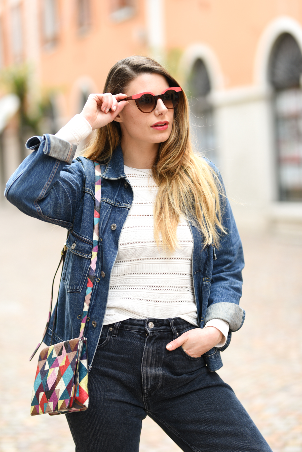 giulia de martin woow sunglasses occhiali da sole frame eyewear pink spring summer 2019 eyewear blog influencer -19