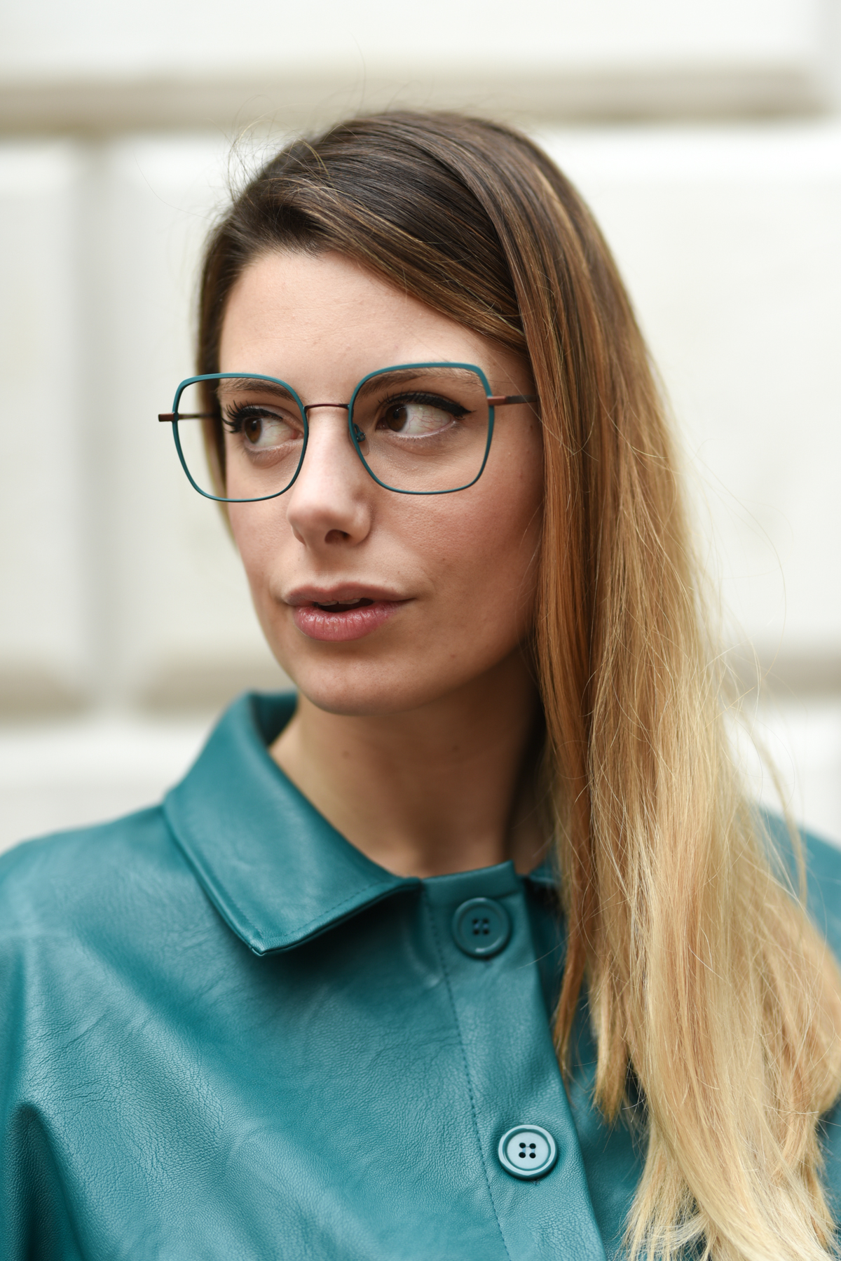 giulia de martin woow full moon2 eyeglasses fall winter 2019 2020 behidn my glasses teal green blue occhiali da vista eyewear blog influencer -1