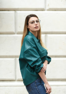 giulia de martin woow full moon2 eyeglasses fall winter 2019 2020 behidn my glasses teal green blue occhiali da vista eyewear blog influencer -1