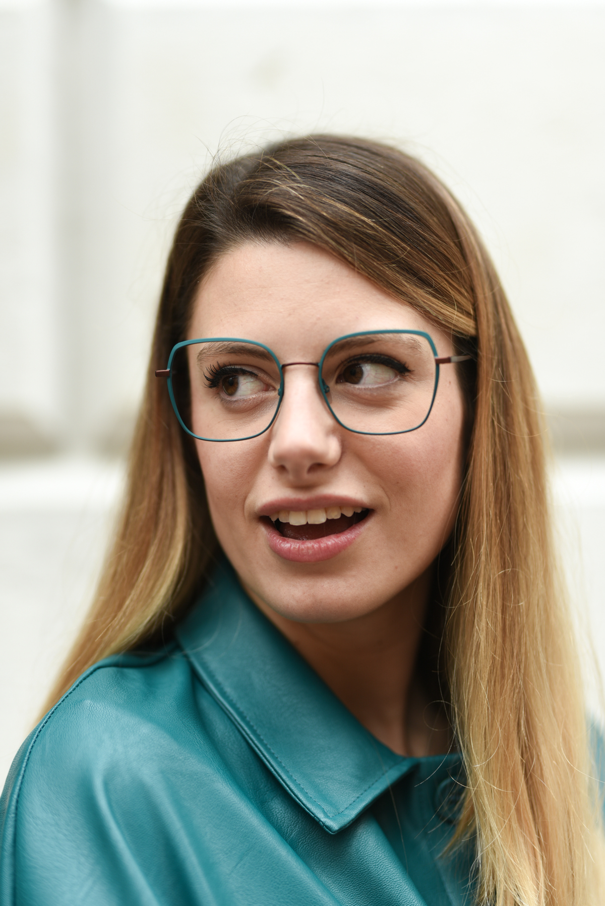 giulia de martin woow full moon2 eyeglasses fall winter 2019 2020 behidn my glasses teal green blue occhiali da vista eyewear blog influencer -1