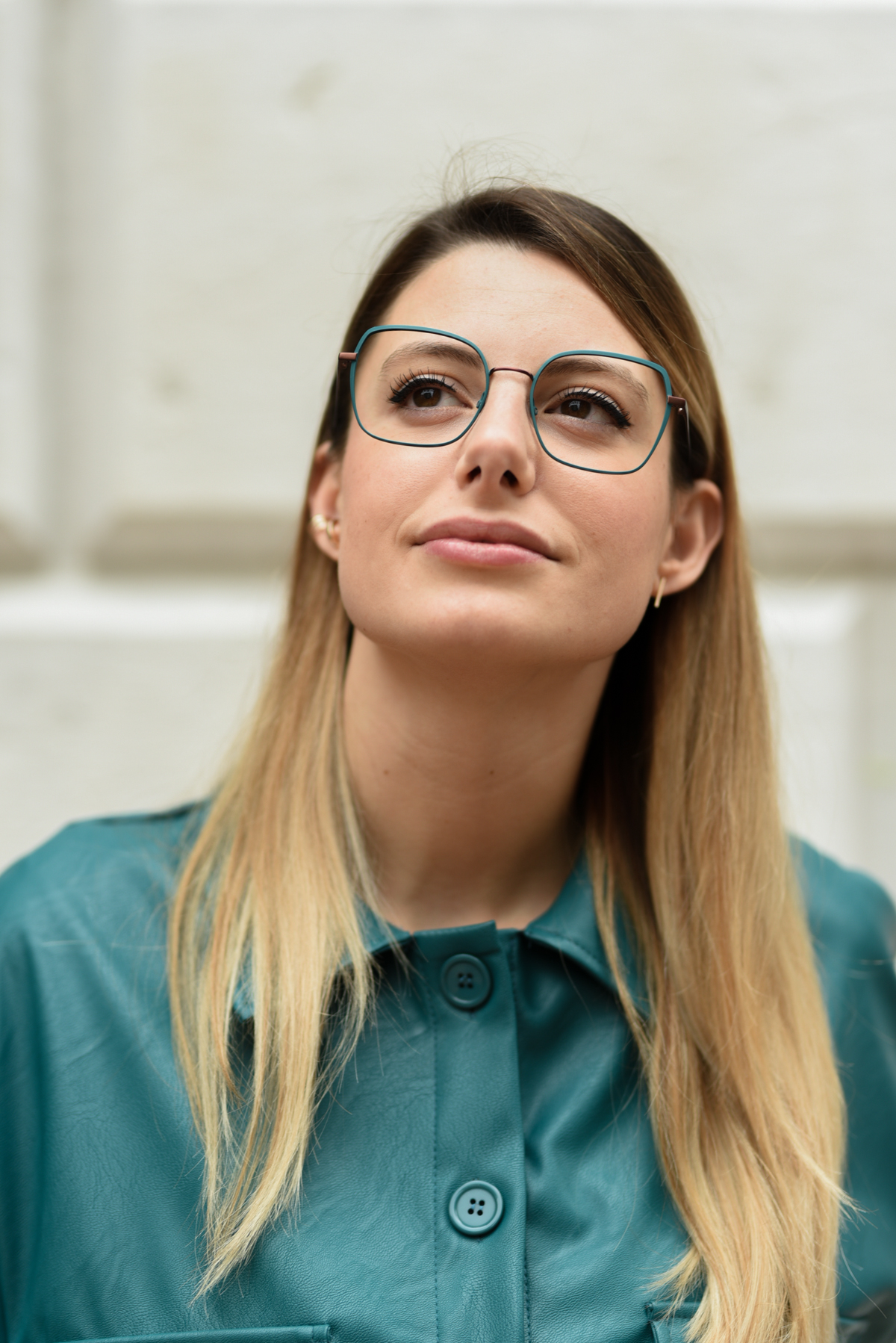 giulia de martin woow full moon2 eyeglasses fall winter 2019 2020 behidn my glasses teal green blue occhiali da vista eyewear blog influencer -1