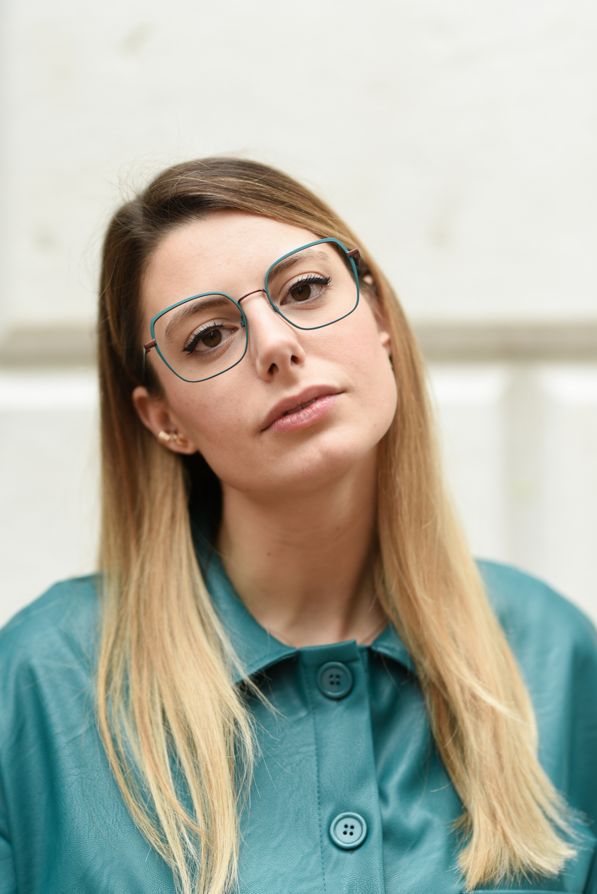 giulia de martin woow full moon2 eyeglasses fall winter 2019 2020 behidn my glasses teal green blue occhiali da vista eyewear blog influencer -1