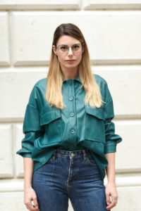 giulia de martin woow full moon2 eyeglasses fall winter 2019 2020 behidn my glasses teal green blue occhiali da vista eyewear blog influencer -1