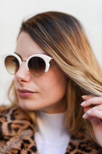 giulia de martin woow sunglasses sunnies occhiali da sole fall winter 2019 2020 behidn my glasses teal green blue occhiali da vista eyewear blog influencer -1